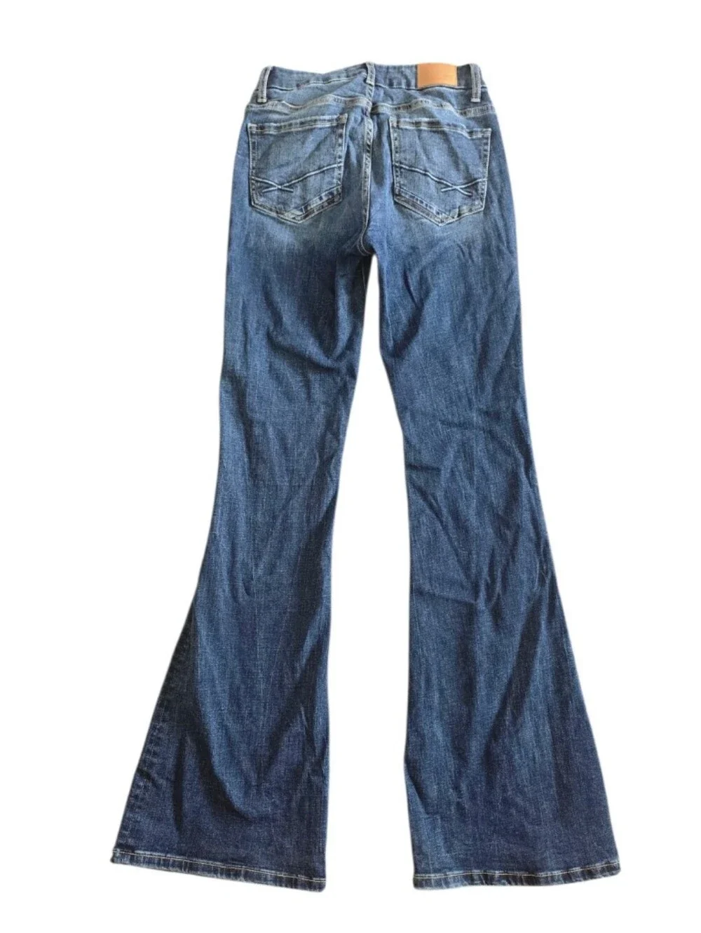 BKE Women's ANDI Slim Fit MidRise Flare Women's Jeans Size 26 Tall Girl Friendly